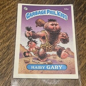 Vintage 1985 Garbage Pail Kids 55a HAIRY GARY Glossy BB2 Topps Card